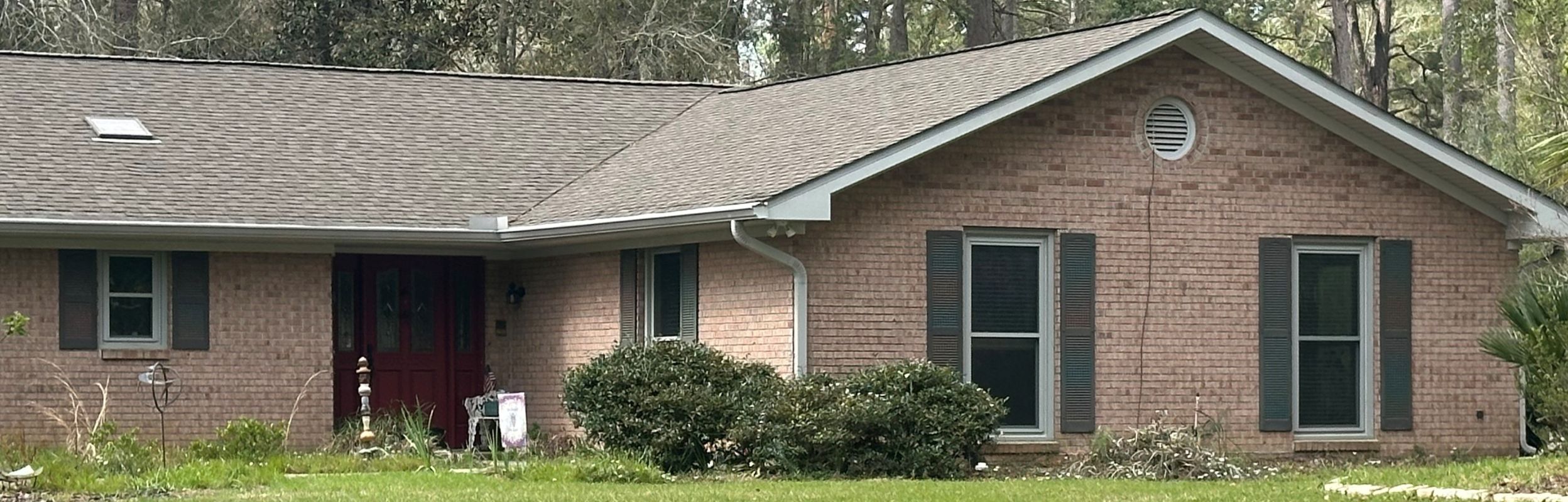 Castle Grey color with brick
