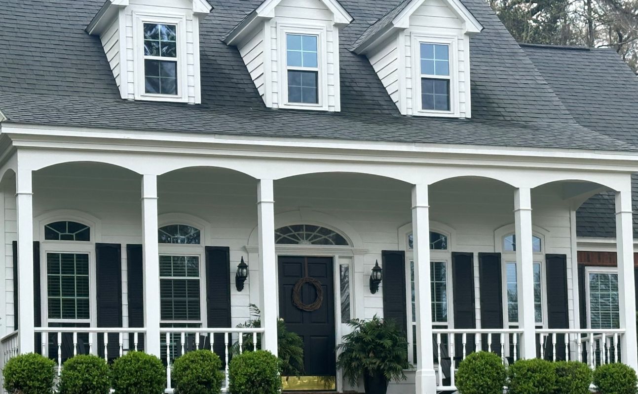 Special shape over Double hung windows and door