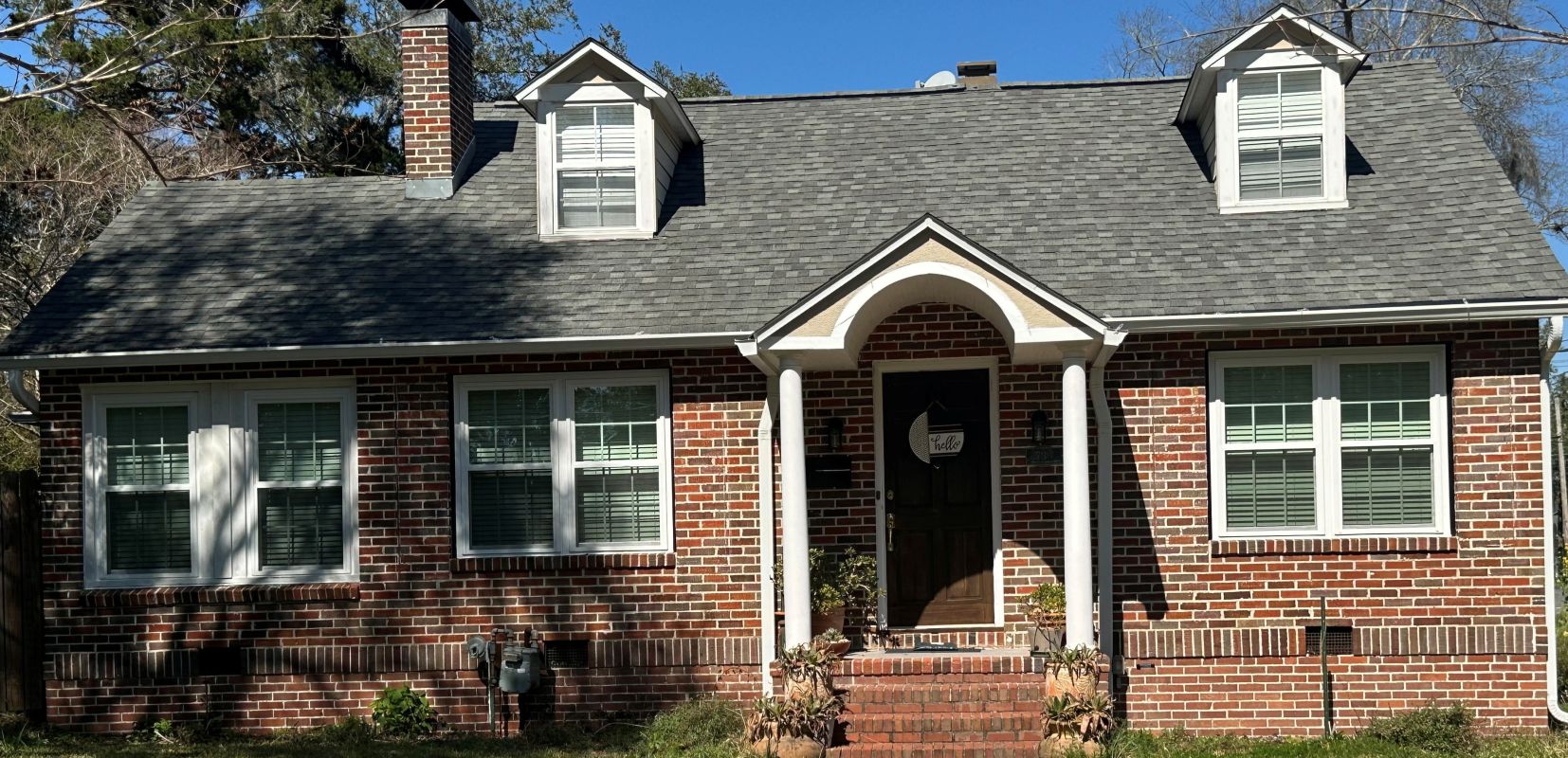 Historic downtown classic home with White windows
