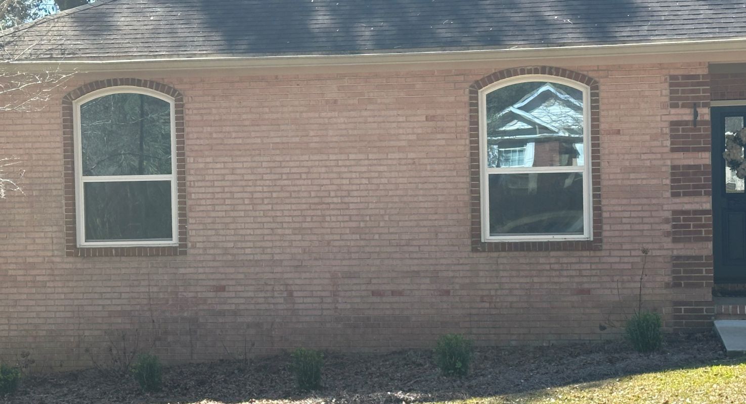 white Special shape on light brick